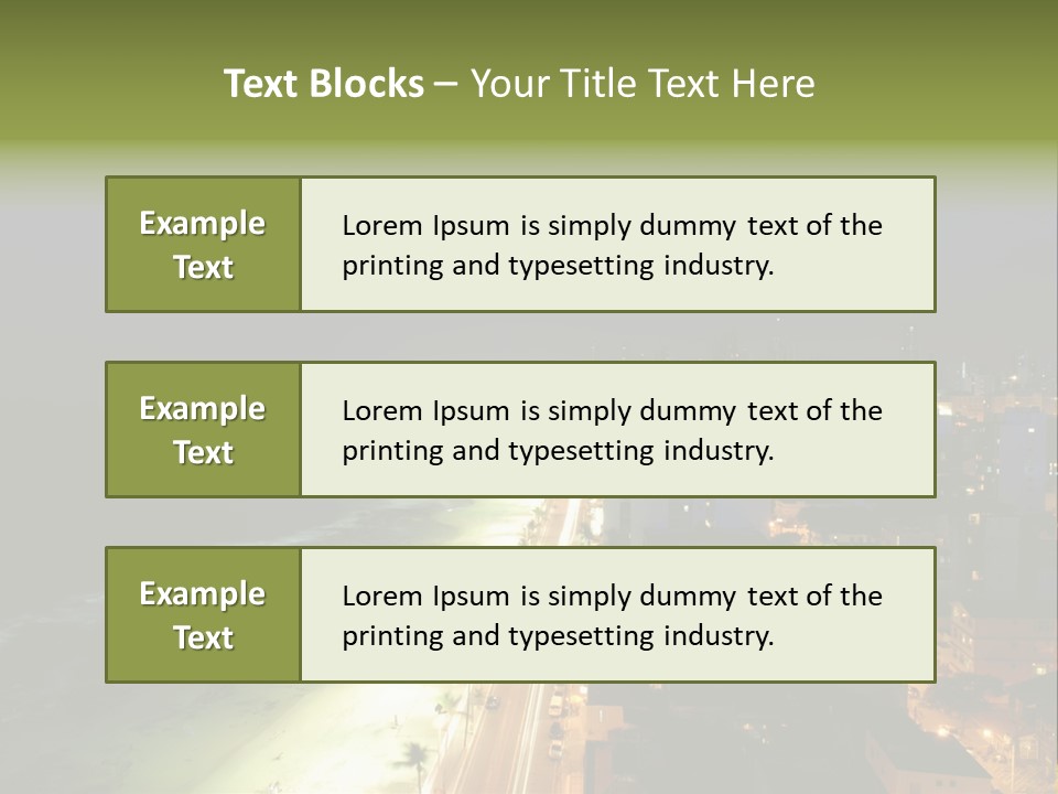 Salvador Of Bahia At Night - Brazil . PowerPoint Template