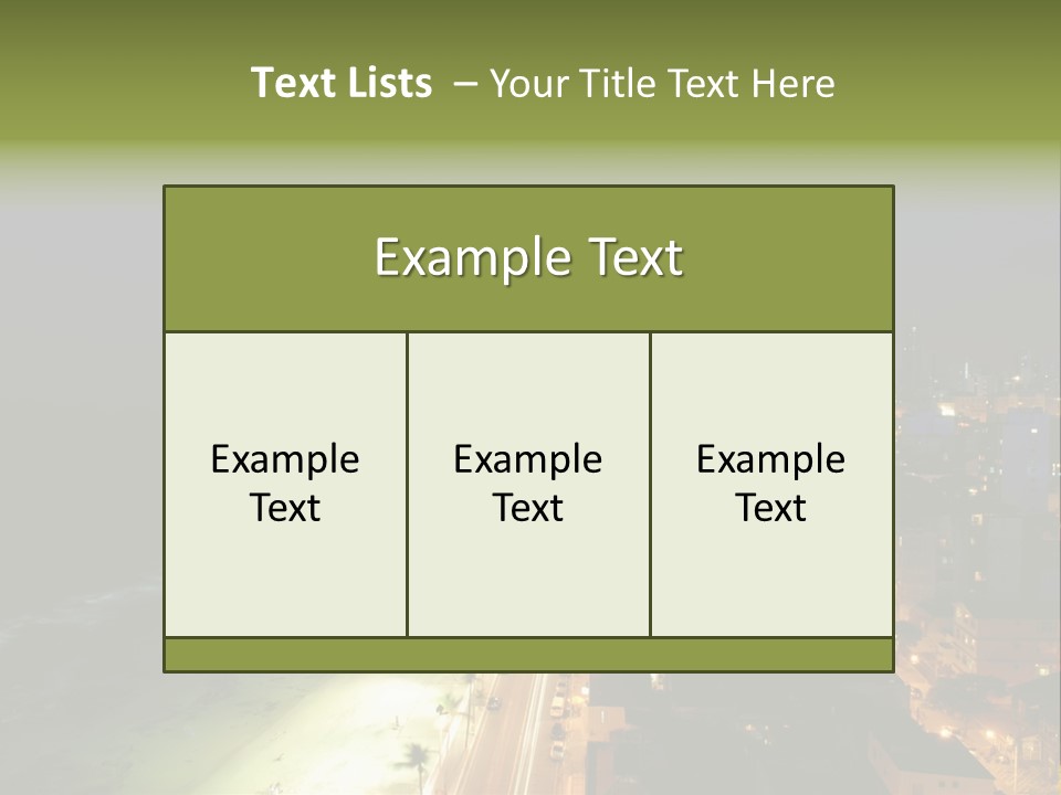 Salvador Of Bahia At Night - Brazil . PowerPoint Template
