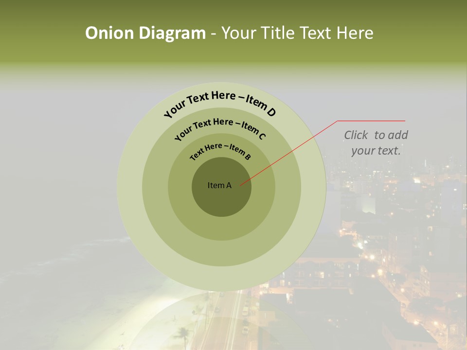 Salvador Of Bahia At Night - Brazil . PowerPoint Template