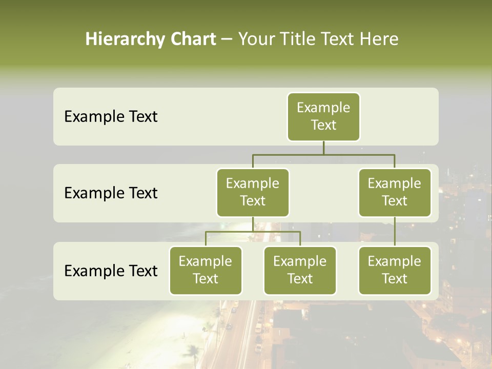 Salvador Of Bahia At Night - Brazil . PowerPoint Template