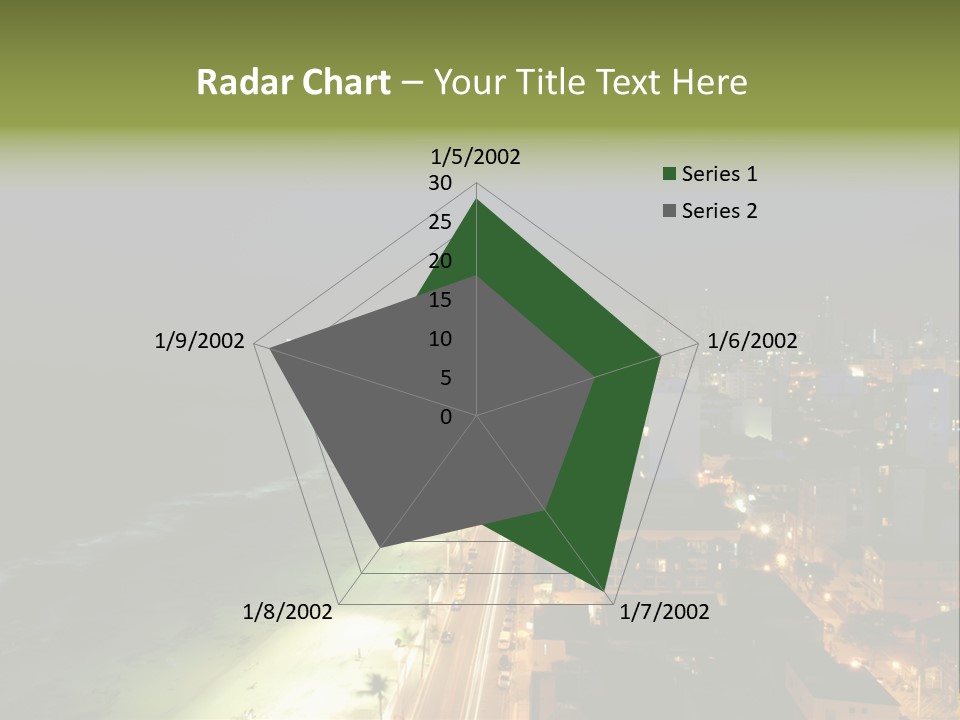 Salvador Of Bahia At Night - Brazil . PowerPoint Template