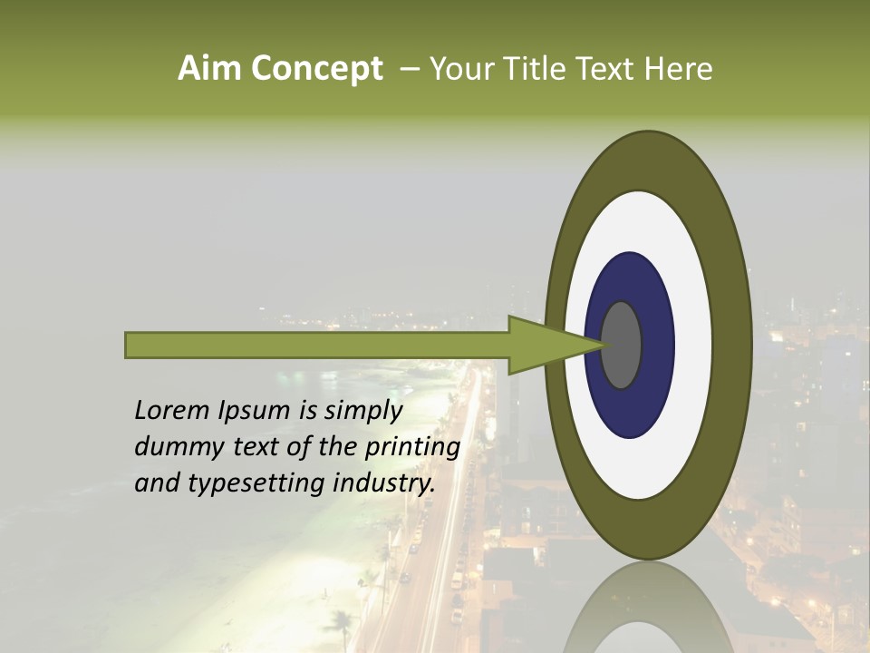 Salvador Of Bahia At Night - Brazil . PowerPoint Template