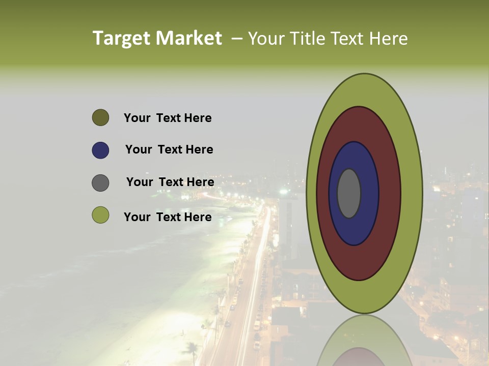 Salvador Of Bahia At Night - Brazil . PowerPoint Template