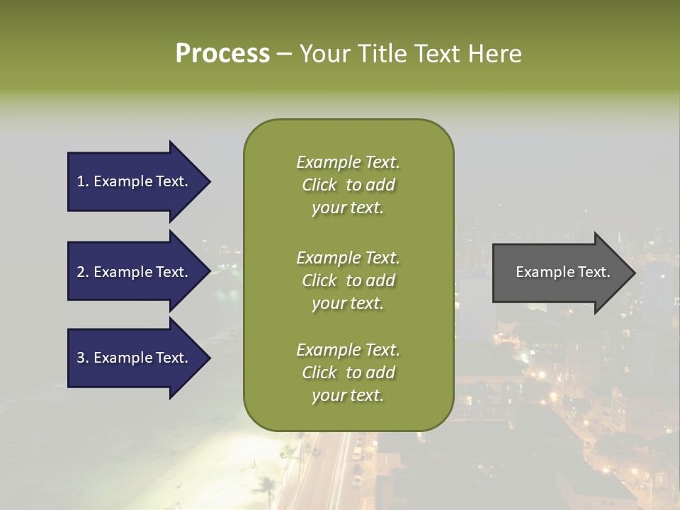 Salvador Of Bahia At Night - Brazil . PowerPoint Template