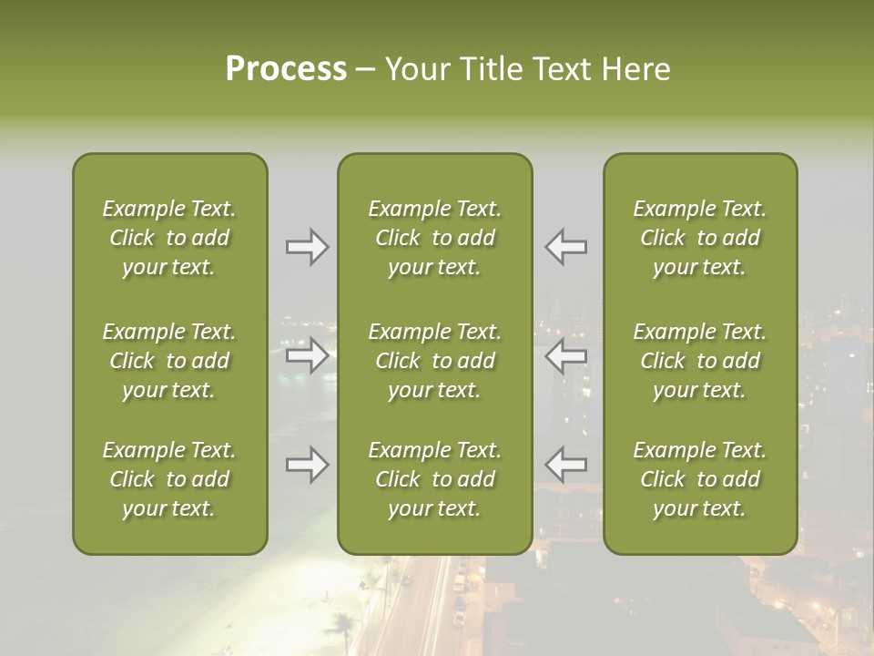 Salvador Of Bahia At Night - Brazil . PowerPoint Template