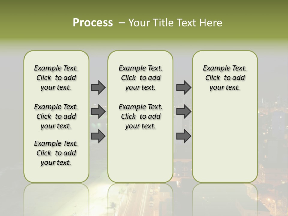 Salvador Of Bahia At Night - Brazil . PowerPoint Template
