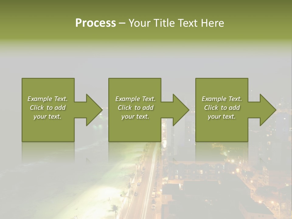 Salvador Of Bahia At Night - Brazil . PowerPoint Template