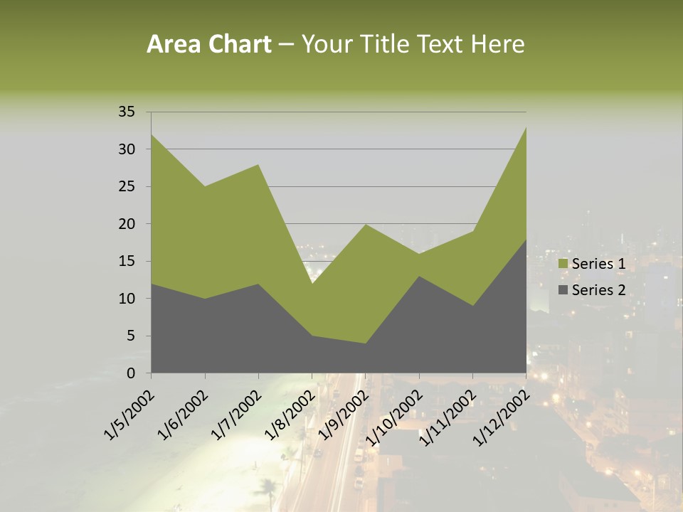 Salvador Of Bahia At Night - Brazil . PowerPoint Template