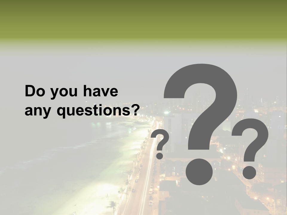 Salvador Of Bahia At Night - Brazil . PowerPoint Template