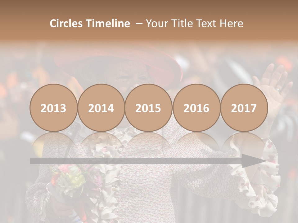 June 2008 - Queen Beatrix Of The Netherlands During Official Public Visit To The City Of The Hague, Netherlands PowerPoint Template