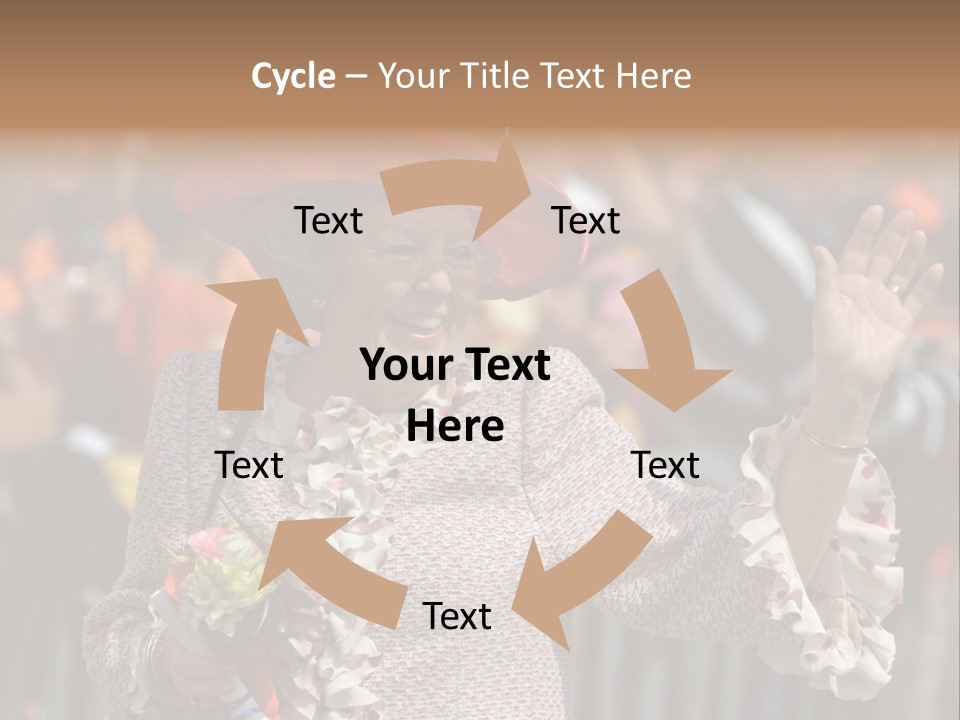 June 2008 - Queen Beatrix Of The Netherlands During Official Public Visit To The City Of The Hague, Netherlands PowerPoint Template
