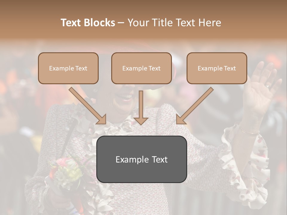 June 2008 - Queen Beatrix Of The Netherlands During Official Public Visit To The City Of The Hague, Netherlands PowerPoint Template