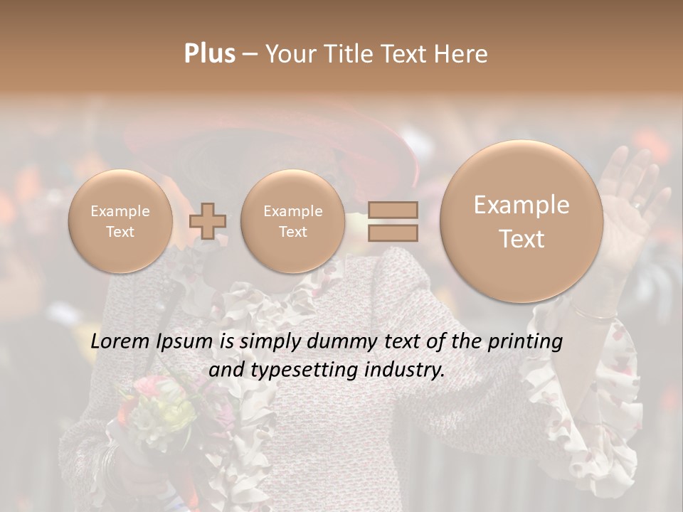 June 2008 - Queen Beatrix Of The Netherlands During Official Public Visit To The City Of The Hague, Netherlands PowerPoint Template