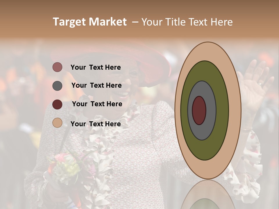 June 2008 - Queen Beatrix Of The Netherlands During Official Public Visit To The City Of The Hague, Netherlands PowerPoint Template