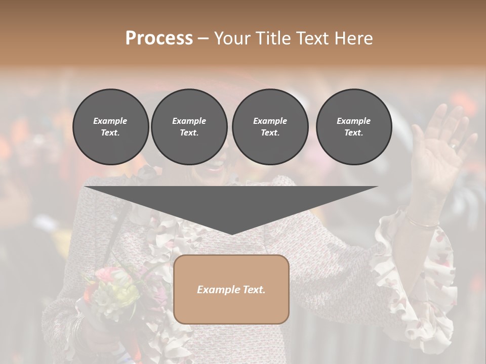 June 2008 - Queen Beatrix Of The Netherlands During Official Public Visit To The City Of The Hague, Netherlands PowerPoint Template