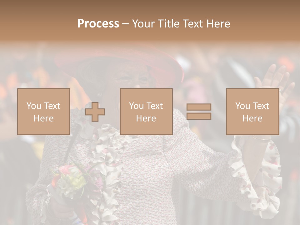 June 2008 - Queen Beatrix Of The Netherlands During Official Public Visit To The City Of The Hague, Netherlands PowerPoint Template