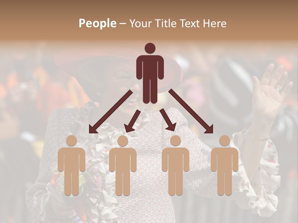 June 2008 - Queen Beatrix Of The Netherlands During Official Public Visit To The City Of The Hague, Netherlands PowerPoint Template