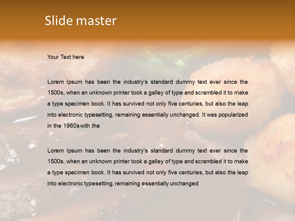 Sunday Roast Dinner With Beef And Yorkshire Pudding PowerPoint Template