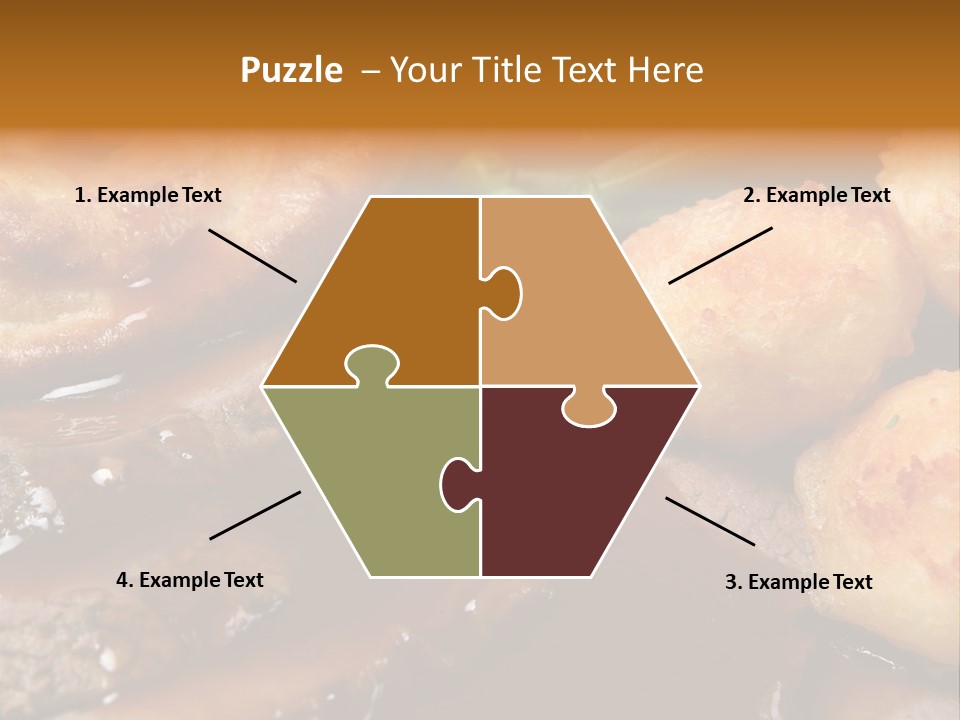 Sunday Roast Dinner With Beef And Yorkshire Pudding PowerPoint Template