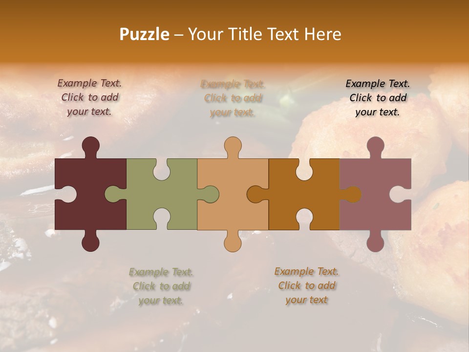 Sunday Roast Dinner With Beef And Yorkshire Pudding PowerPoint Template