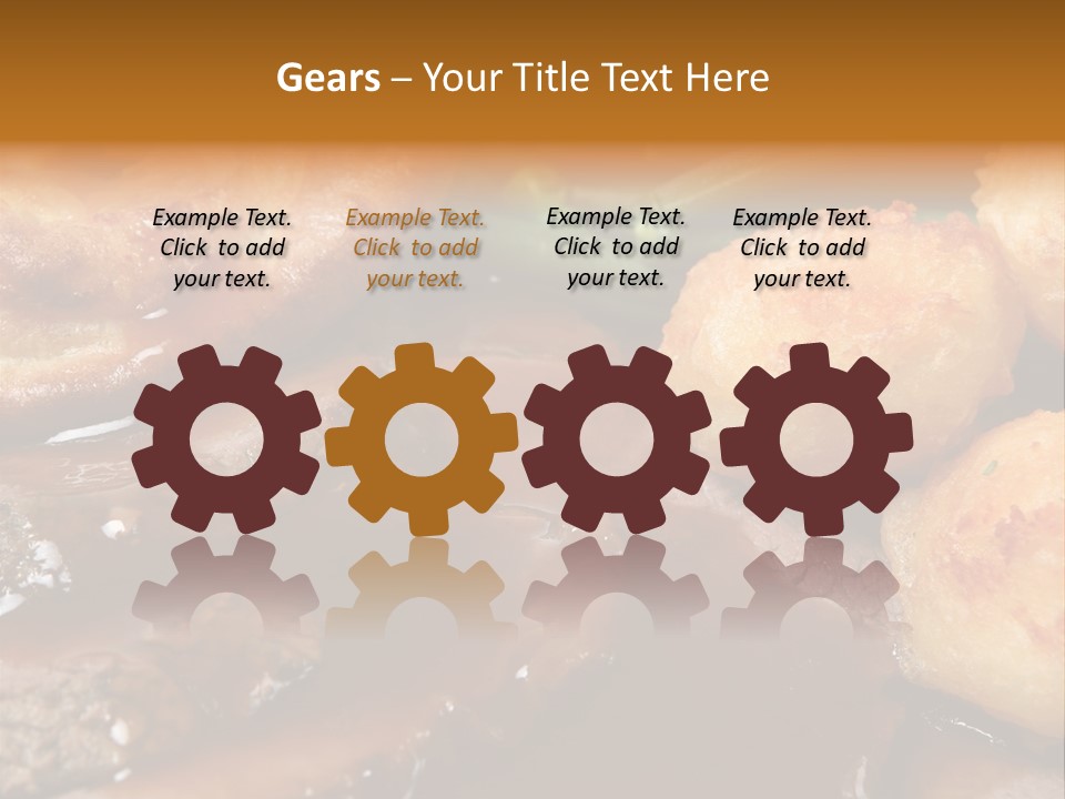 Sunday Roast Dinner With Beef And Yorkshire Pudding PowerPoint Template