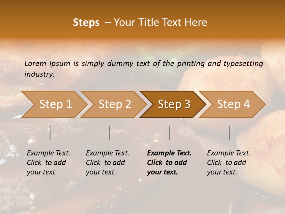 Sunday Roast Dinner With Beef And Yorkshire Pudding PowerPoint Template
