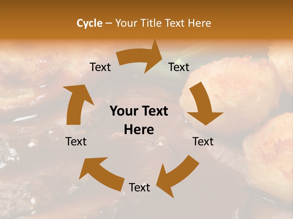 Sunday Roast Dinner With Beef And Yorkshire Pudding PowerPoint Template