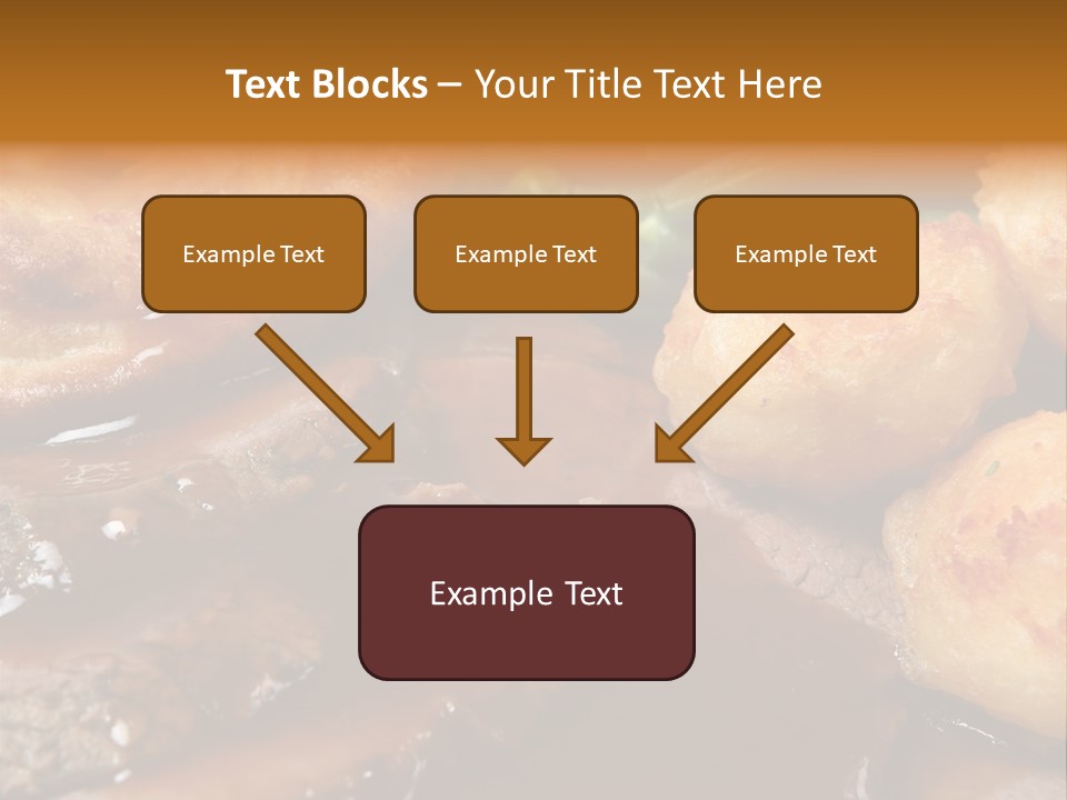 Sunday Roast Dinner With Beef And Yorkshire Pudding PowerPoint Template
