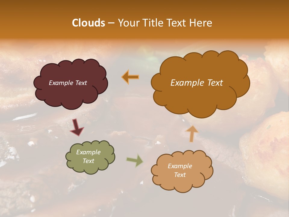 Sunday Roast Dinner With Beef And Yorkshire Pudding PowerPoint Template