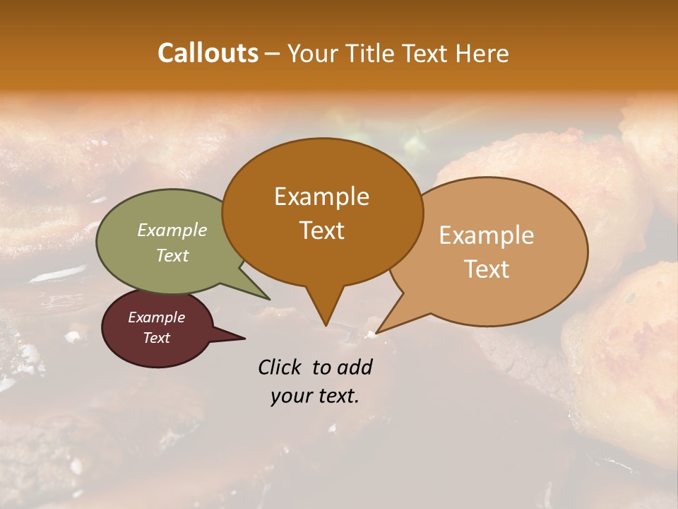 Sunday Roast Dinner With Beef And Yorkshire Pudding PowerPoint Template