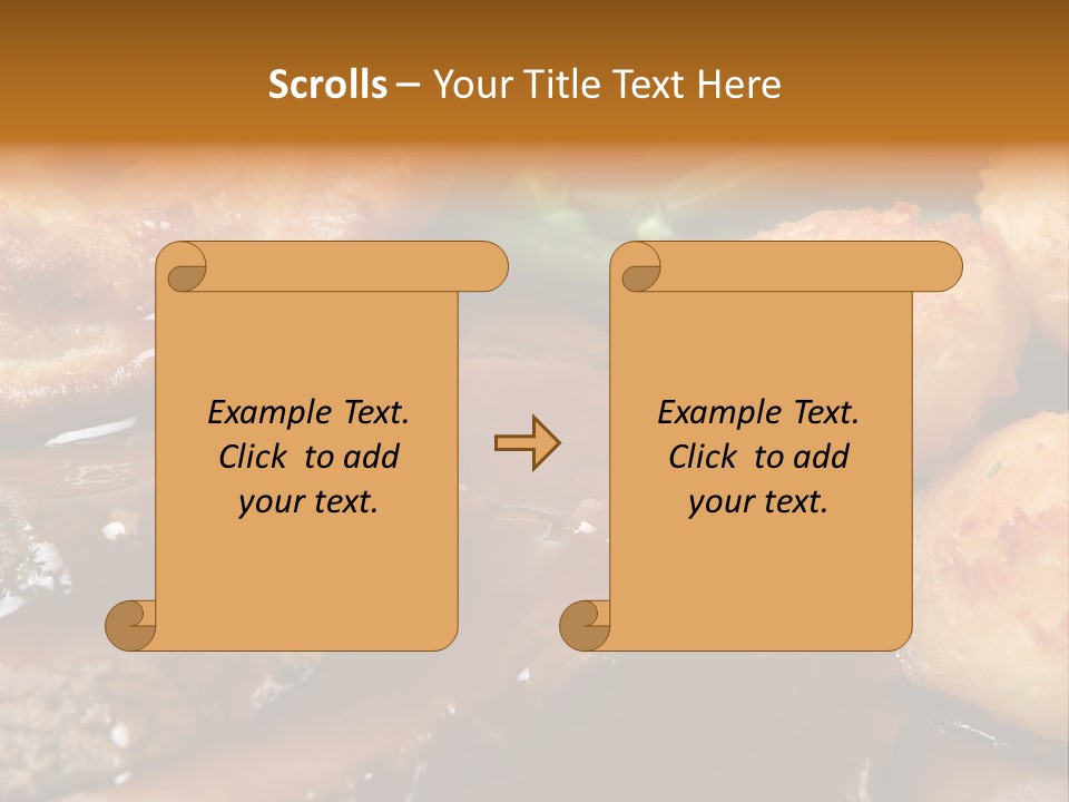 Sunday Roast Dinner With Beef And Yorkshire Pudding PowerPoint Template