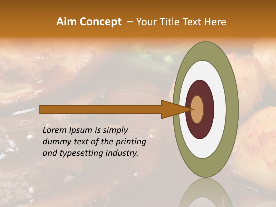 Sunday Roast Dinner With Beef And Yorkshire Pudding PowerPoint Template