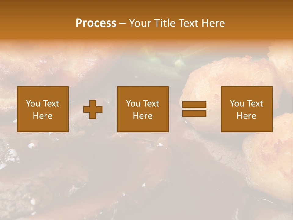 Sunday Roast Dinner With Beef And Yorkshire Pudding PowerPoint Template
