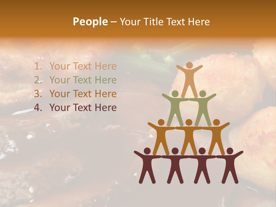 Sunday Roast Dinner With Beef And Yorkshire Pudding PowerPoint Template