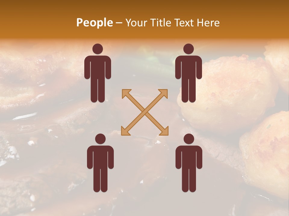 Sunday Roast Dinner With Beef And Yorkshire Pudding PowerPoint Template