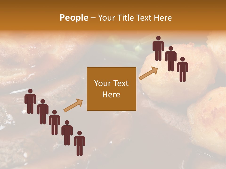 Sunday Roast Dinner With Beef And Yorkshire Pudding PowerPoint Template