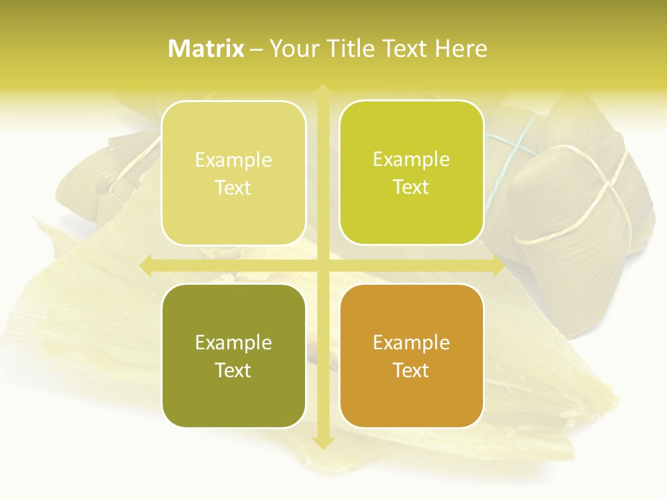 Pamonha - Corn Brazilian Food In The Corn Straw PowerPoint Template