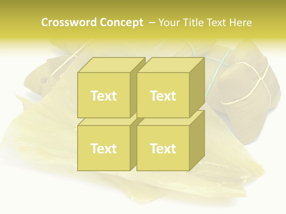 Pamonha - Corn Brazilian Food In The Corn Straw PowerPoint Template