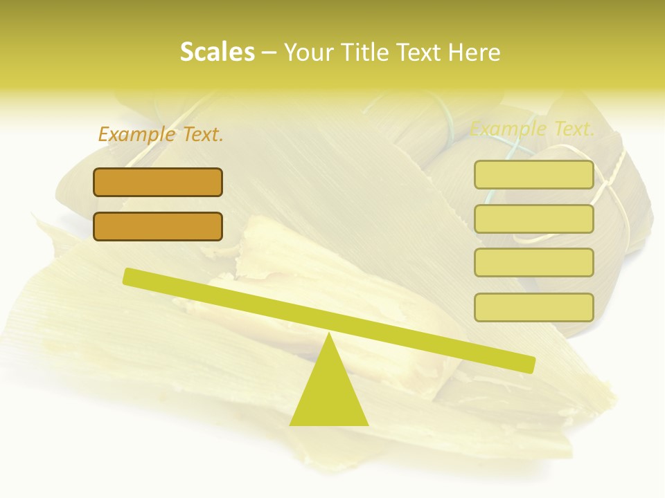 Pamonha - Corn Brazilian Food In The Corn Straw PowerPoint Template