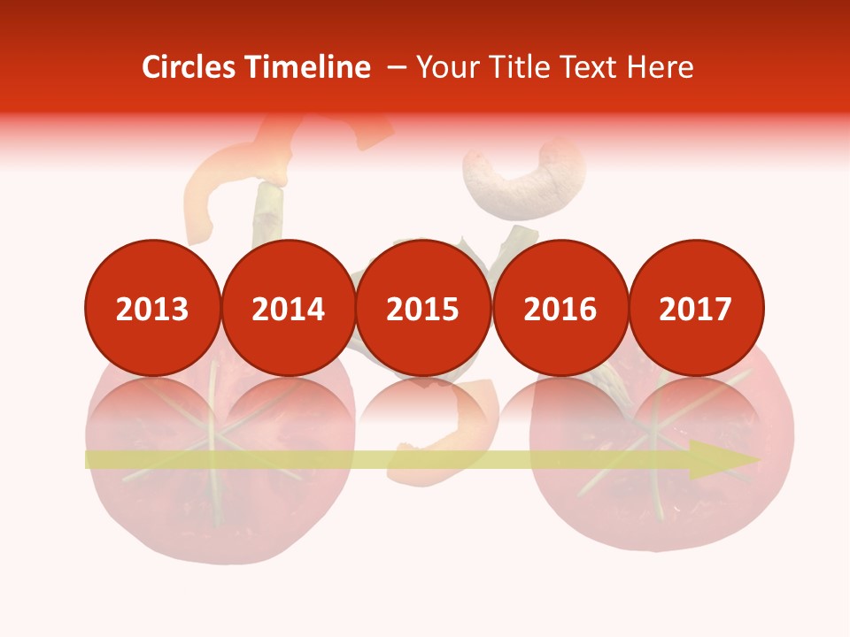 A Picture Of A Tomato And Asparagus On A White Background PowerPoint Template