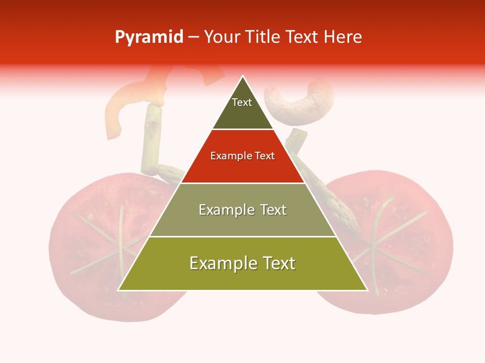 A Picture Of A Tomato And Asparagus On A White Background PowerPoint Template