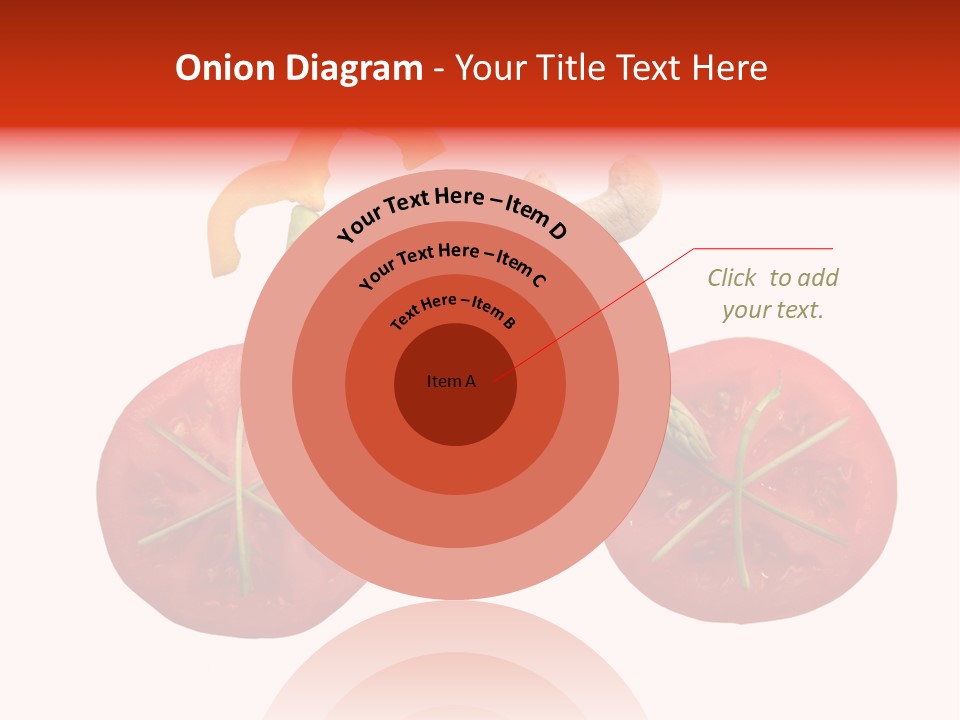 A Picture Of A Tomato And Asparagus On A White Background PowerPoint Template