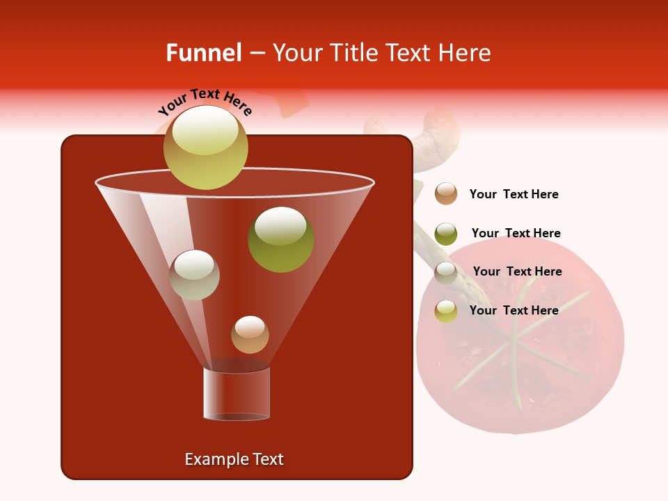 A Picture Of A Tomato And Asparagus On A White Background PowerPoint Template