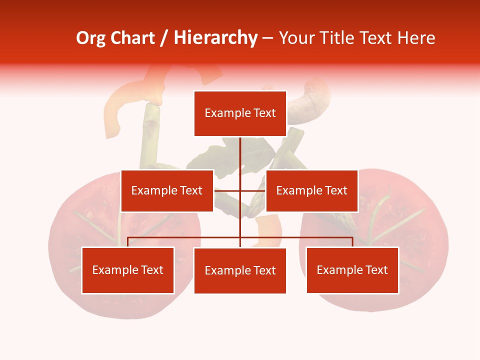 A Picture Of A Tomato And Asparagus On A White Background PowerPoint Template