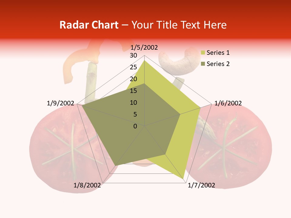 A Picture Of A Tomato And Asparagus On A White Background PowerPoint Template