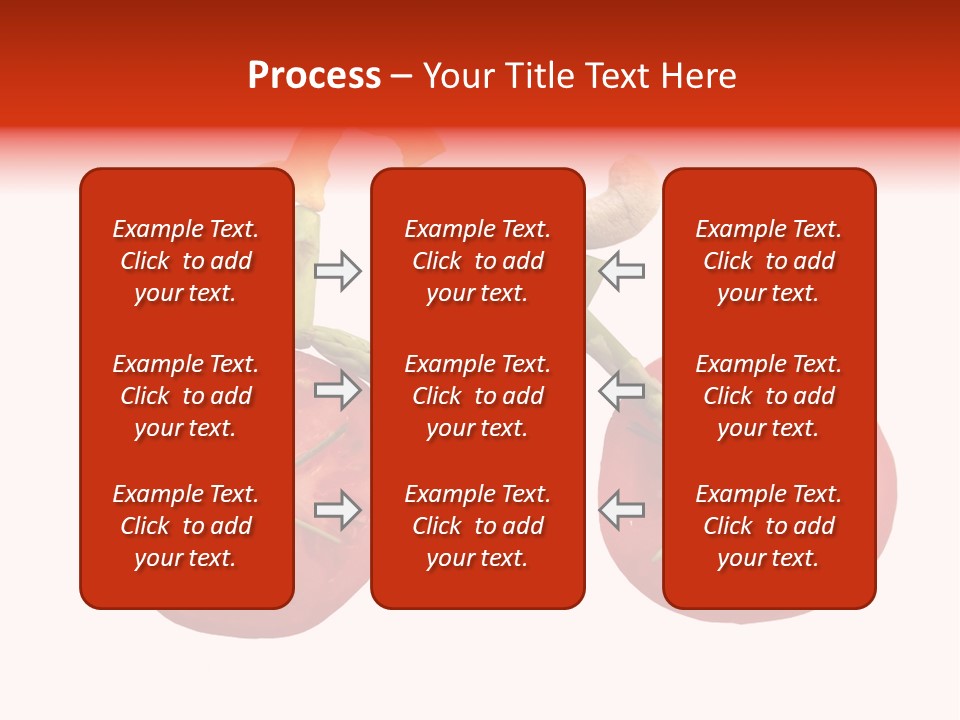 A Picture Of A Tomato And Asparagus On A White Background PowerPoint Template