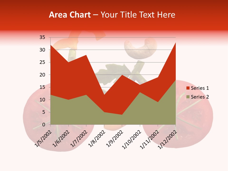 A Picture Of A Tomato And Asparagus On A White Background PowerPoint Template