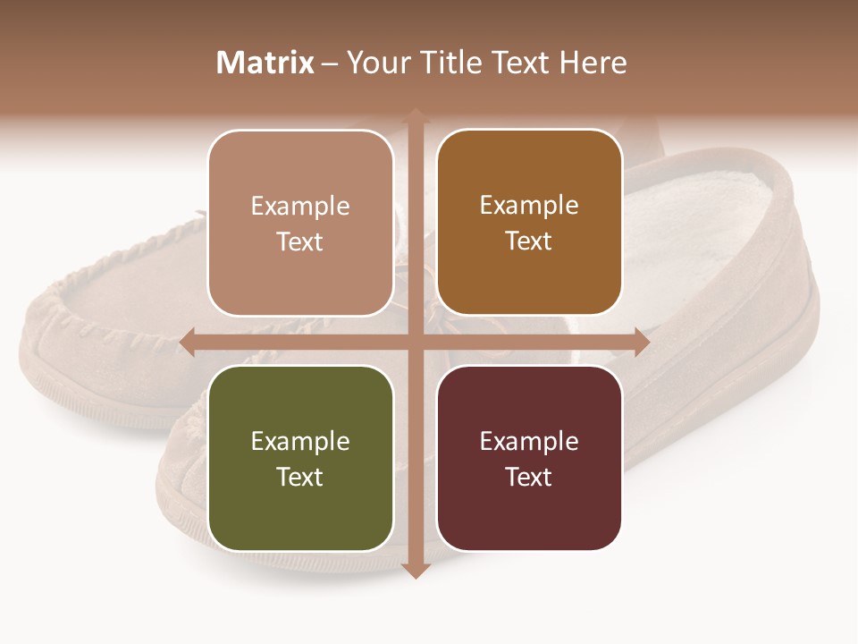 Moccasins On White PowerPoint Template