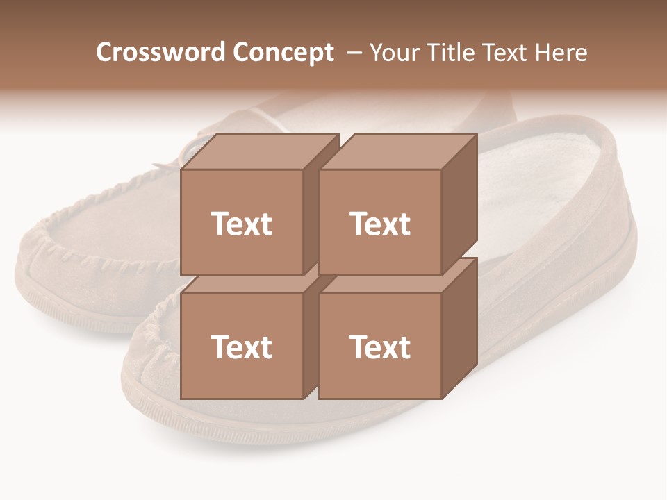 Moccasins On White PowerPoint Template