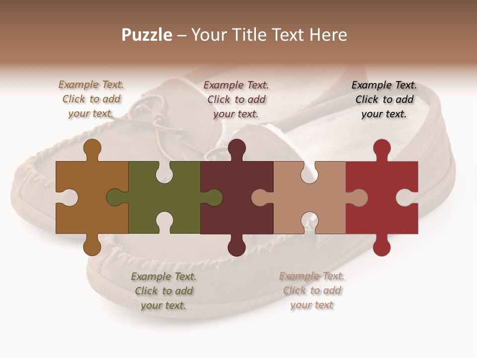 Moccasins On White PowerPoint Template